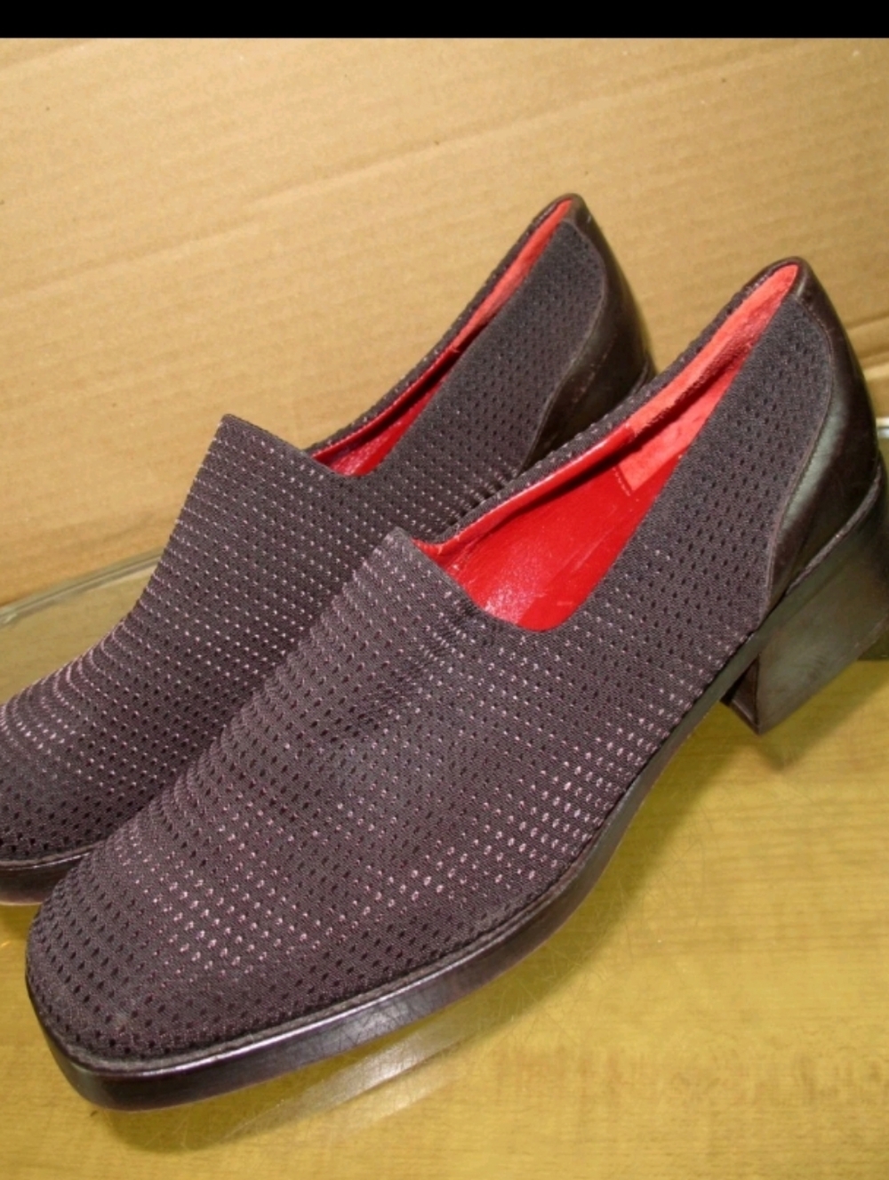 Donald Pliner  Women's Y2K 90s Chunky Heel Loafer Pumps Size 8.5 M